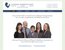 Tablet Screenshot of gatewaywomensclinic.com